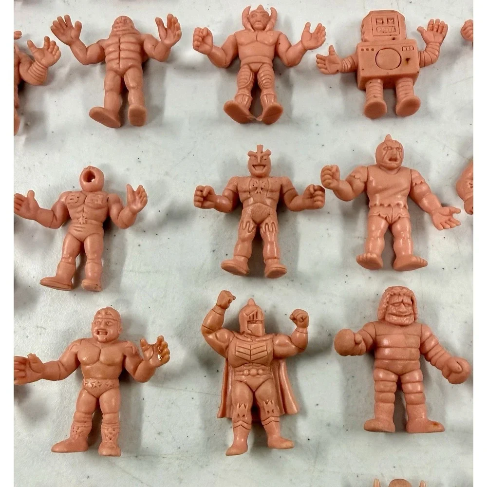 Vintage LOT of 64 M.U.S.C.L.E Muscle Men Figures 1980s Mattel Pink Flesh color